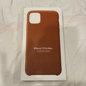 iPhone 11 Pro Max Leather Case Saddie Brown - Used